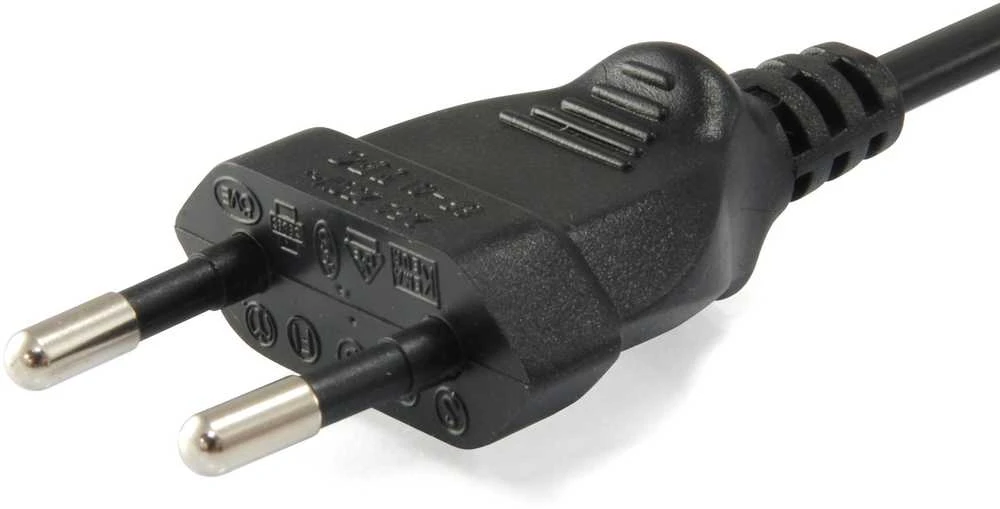 Equip Equip IEC-Stromkabel 2pin maitinimo kabelis -> C7 3m St/Bu juodas