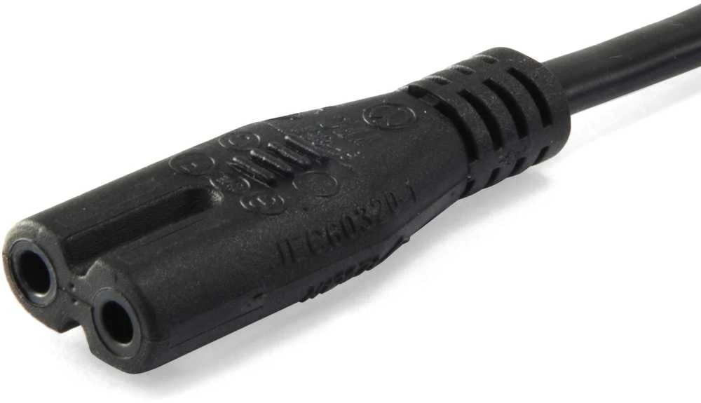 Equip Equip IEC-Stromkabel 2pin maitinimo kabelis -> C7 3m St/Bu juodas