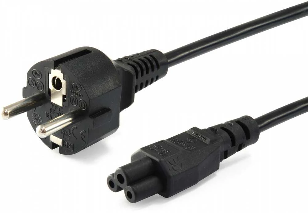 Equip Equip IEC-Stromkabel Schuko -> C5 3m St/Bu juodas