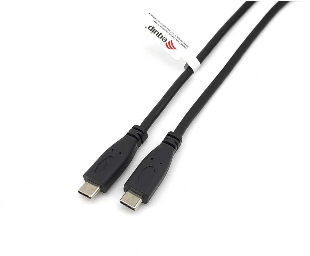 Kabelis USB Equip USB-C - USB-C 2 m Juodas (128887)