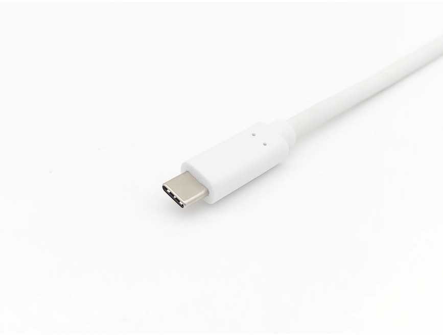USB kabelis Equip USB-C - USB-C 1 m Balta (128361)
