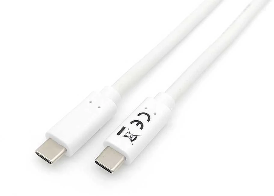 USB kabelis Equip USB-C - USB-C 2 m Balta (128362)