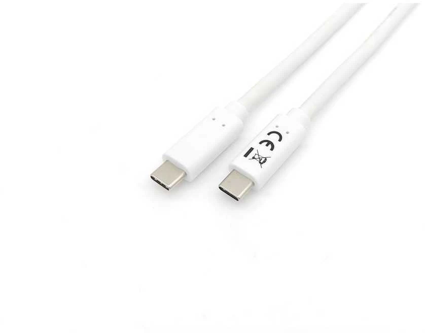 USB kabelis Equip USB-C - USB-C 2 m Balta (128362)
