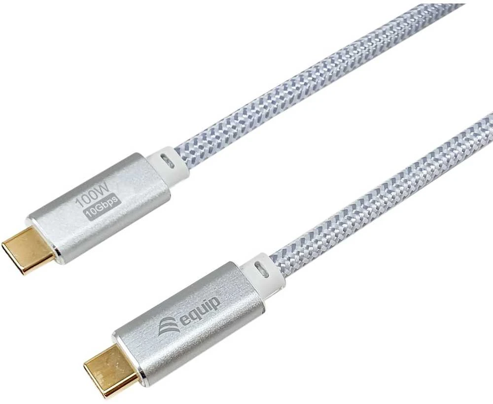 Kabelis USB Equip USB-C - USB-C 3 m Baltas (128360)