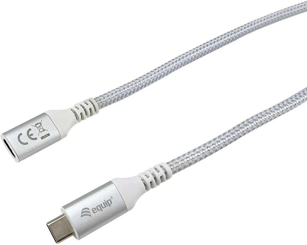 Kabelis USB Equip USB-C - USB-C 1 m Baltas (128376)