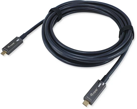 Kabelis USB Equip USB-C3.2->C AOC 8K PD60W St/St 15.00m juodas (119469)