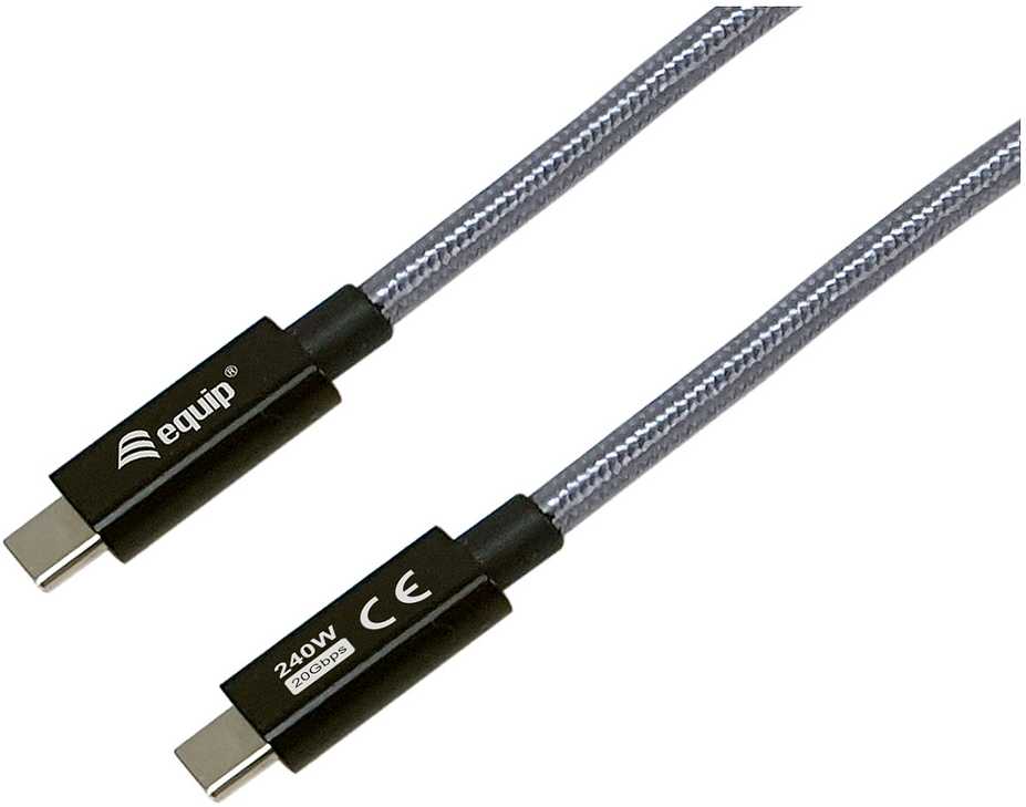 USB kabelis Equip 128427 USB kabelis USB 3.2 Gen 2x2 2m USB C juodas