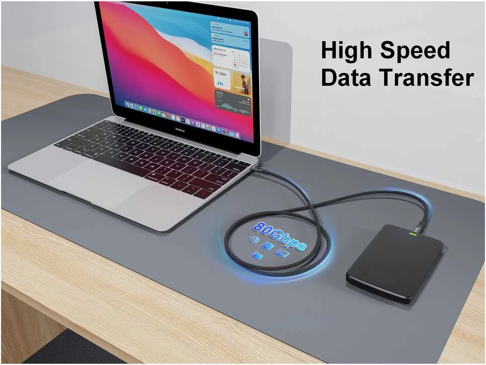 Kabelis USB Equip USB4 Gen 4x2 USB-C 80 Gbit/s 240 W 1.2 m Juodas (128441)