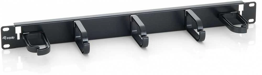 Equip Kabelmanagement Panel 19 1HE juodas RAL 9005