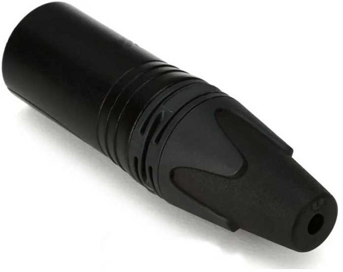 Equip 147930 kištukas 3 kontaktų XLR juodas