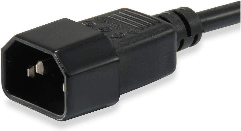 Hama Equip šaldymo prietaisų prailginimo kabelis IEC C14 - > IEC C13 St / BU 1,80 m, plastikinis maišelis (112100)