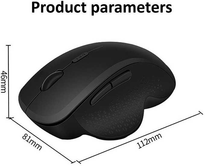 Pelė Equip Komfortmaus Wireless Dual Mode 6Btn Prawa Juodas (245121)