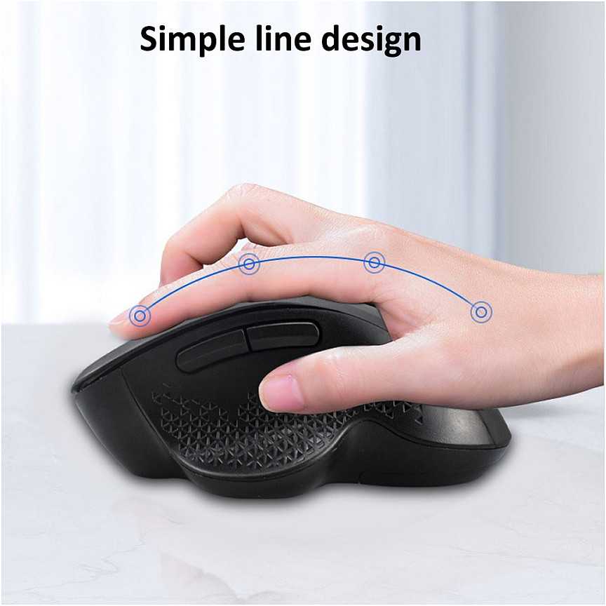 Pelė Equip Komfortmaus Wireless Dual Mode 6Btn Prawa Juodas (245121)