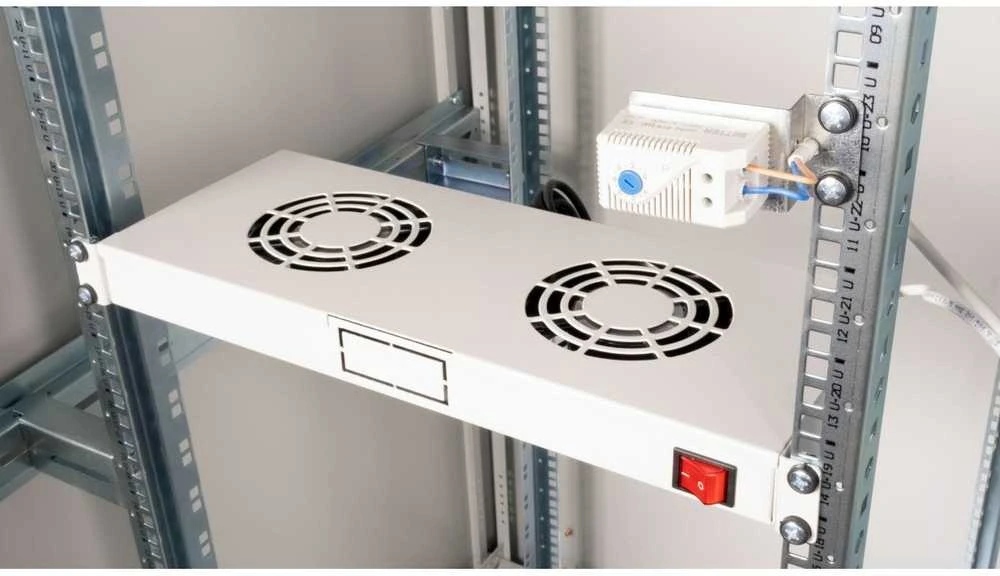 Equip Lftermodul 19 fr Serverschrnke. 2xLfter RAL7035