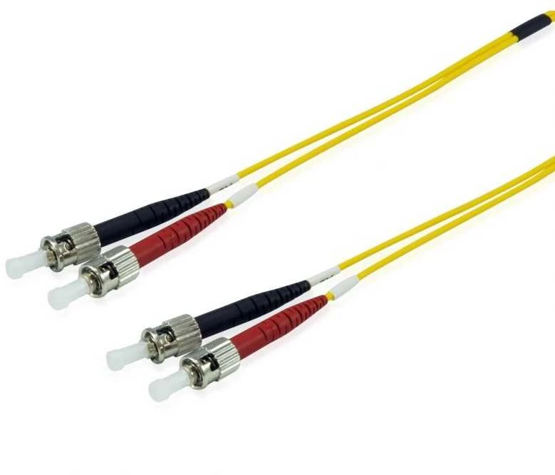 Equip Įrengti Fiber Optic Patchcord ST - ST Singlemode Duplex OS2, 1m, geltona (252231)