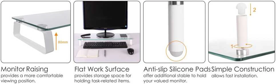 Equip 650882 monitoriaus laikiklis / stovas, stalas, permatomas