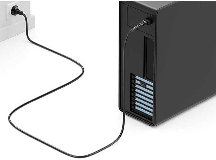Kabelis zasilający Equip Equip Stromkabel CEE 7/7 ->C13 St/Bu juodas 1.80m PVC