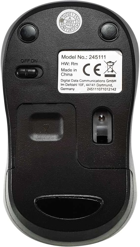 Equip Optinė belaidė pelė USB Komfort R+L juodas
