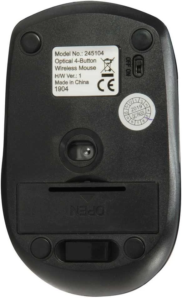 Equip Optinė belaidė pelė USB Travel 4 Tasten R+L juodas
