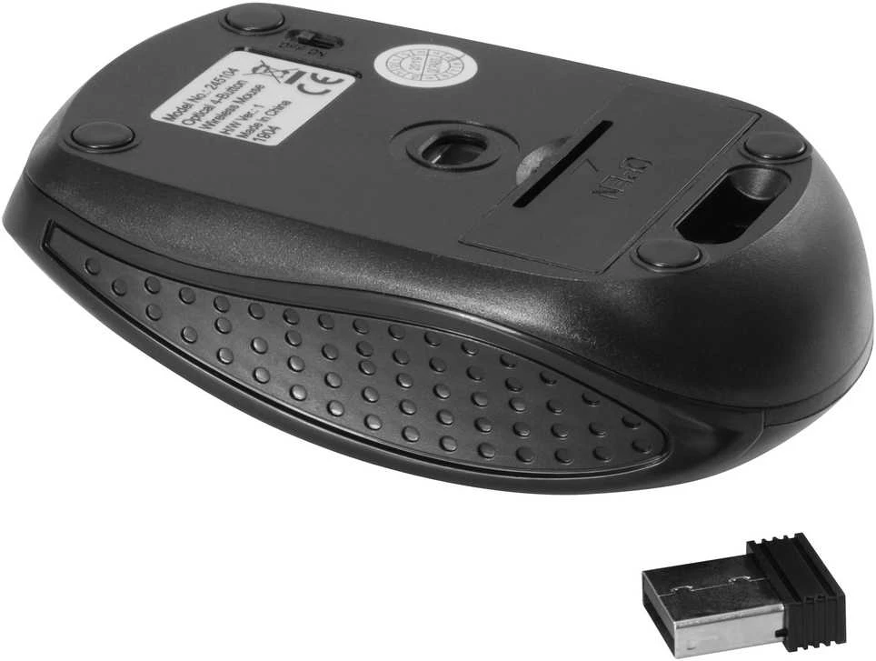 Equip Optinė belaidė pelė USB Travel 4 Tasten R+L juodas