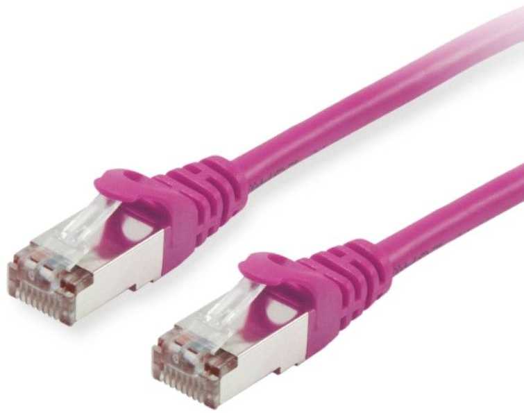 Equip Pečcord Cat6, S / FTP, 0.5m, Purpurinė (605557)