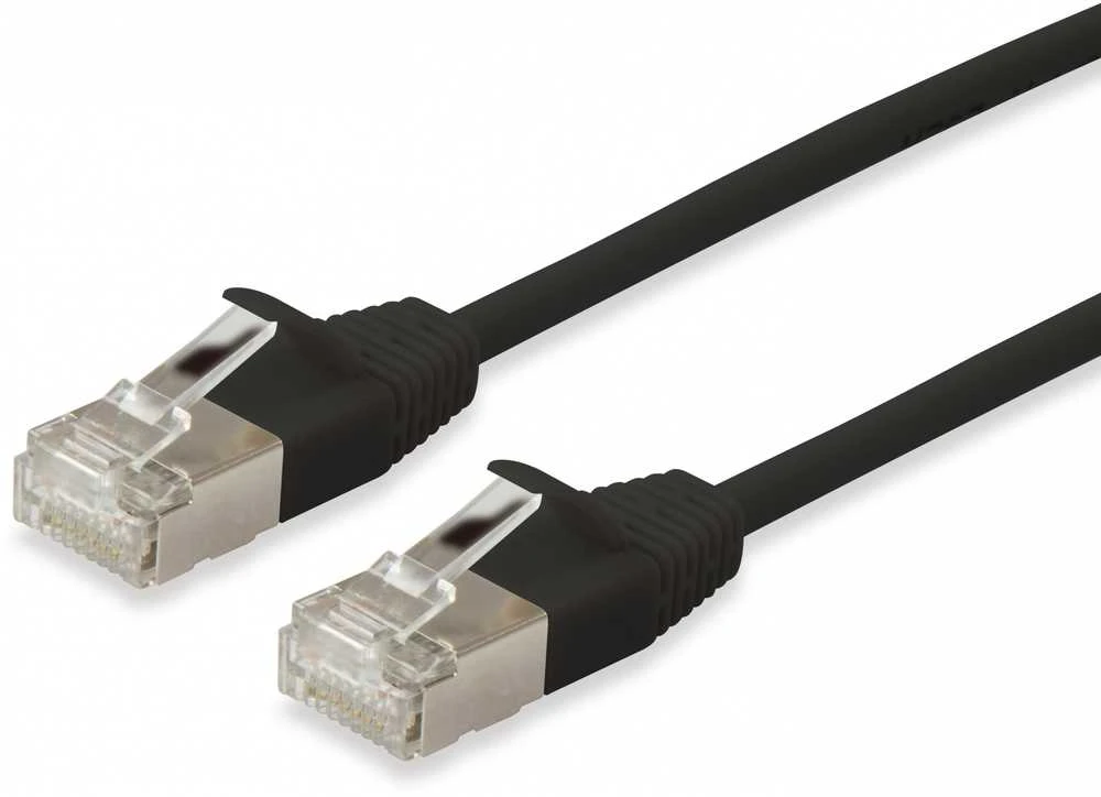 Equip Equip Patchkabel Cat6A S/FTP 2xRJ45 1.00m sw (SSTP) Slim