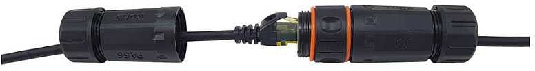 Equip Equip Patchkabel Cat6A Outdoor S/FTP 2xRJ45 25.00m sw LSZH