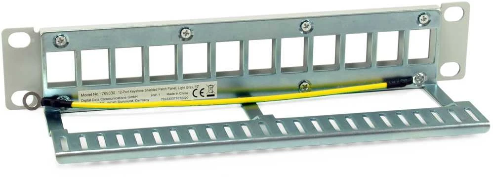 „Equip“ komutacinis skydelis 12x Cat6A 10 FTP 1HE „Keystone Montage“ ws