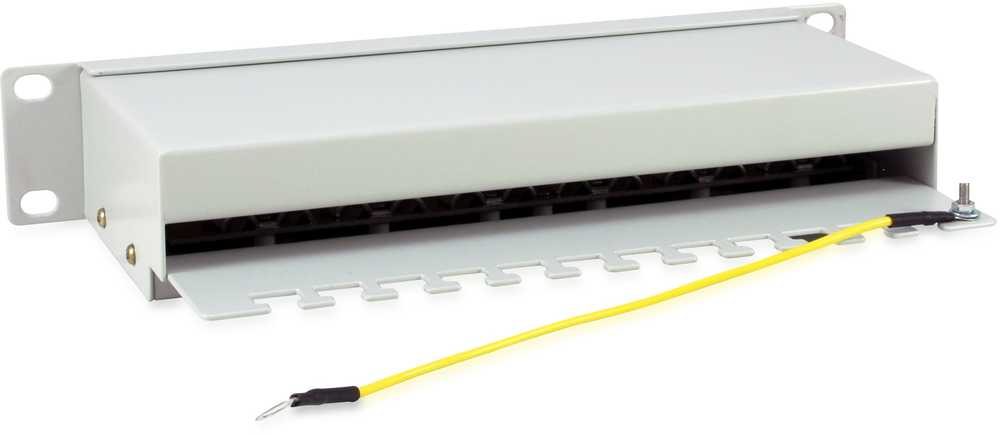 Įrengti Equip Patchpanel 12x RJ45 Cat6 10" FTP 1HE ISO/IEC hellgrau
