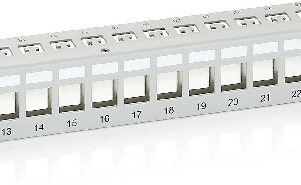 Equip Equip Patchpanel 24x Cat6 19'' FTP 1HE Keystone Montage gr