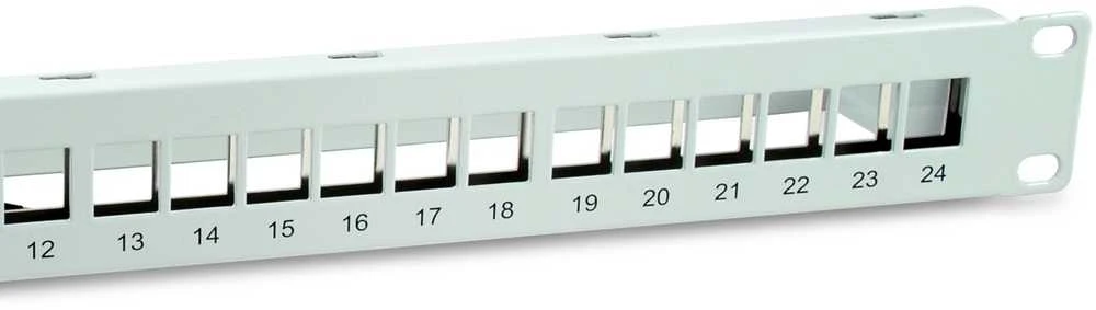 „Equip“ komutacinis skydelis 24x Cat6A 19 FTP 1HE „Keystone Montage“ ws