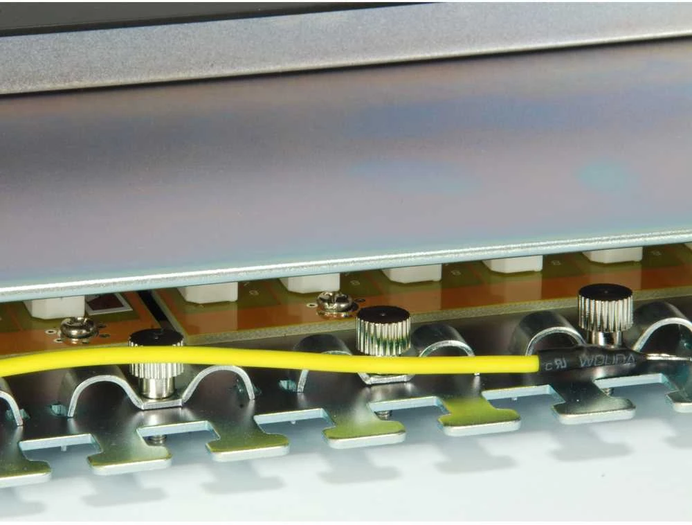 Equip Patchpanel 24x RJ45 Cat6A 19 FTP 1HE ISO/IEC juodas