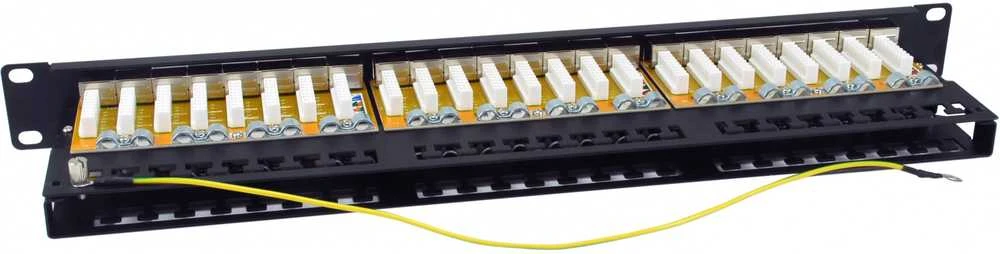 Equip Patchpanel 48x RJ45 Cat6A 19 FTP 1HE Premium juodas