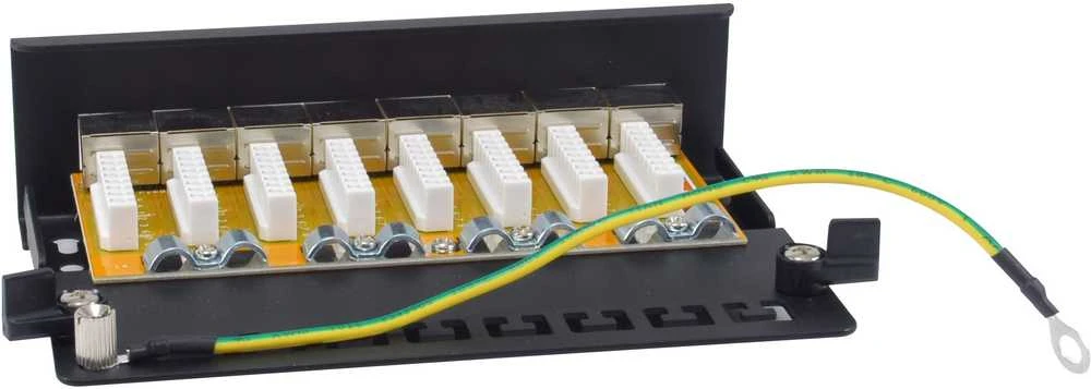 Equip Patchpanel 8x RJ45 Cat6A FTP 1HE Premium juodas