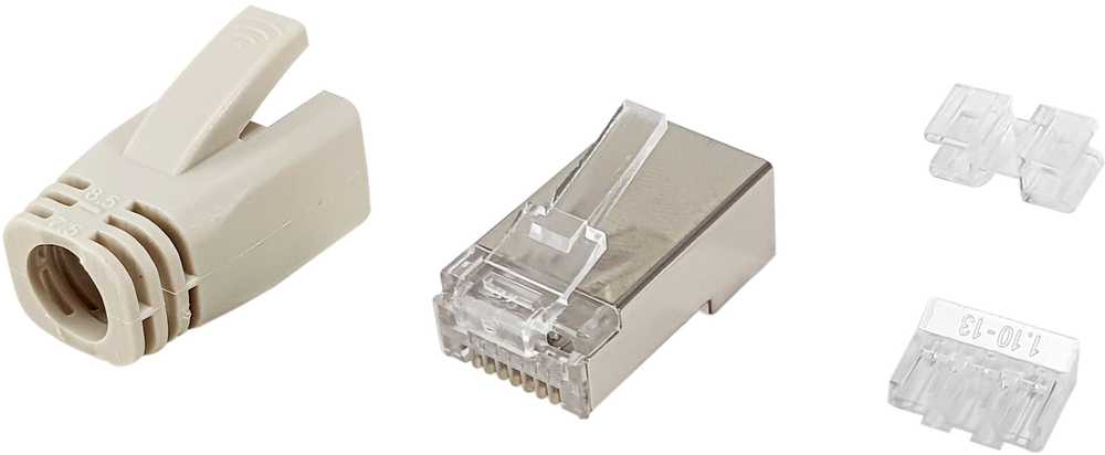 Equip 121182 laido jungtis RJ-45 Nerūdijančiojo plieno, Permatomas, Balta