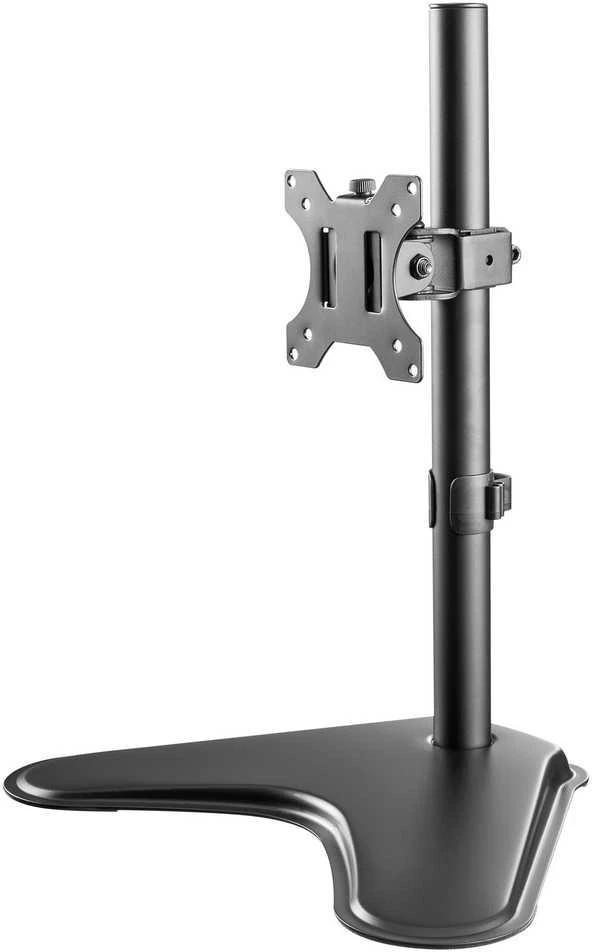 Laikiklis Equip 13"-32" pasukamas monitoriaus stalo stovas, 75 x 75 mm, 100 x 100 mm, -45 - 45°, -90 - 90°, aliuminis, plastikas, juodas
