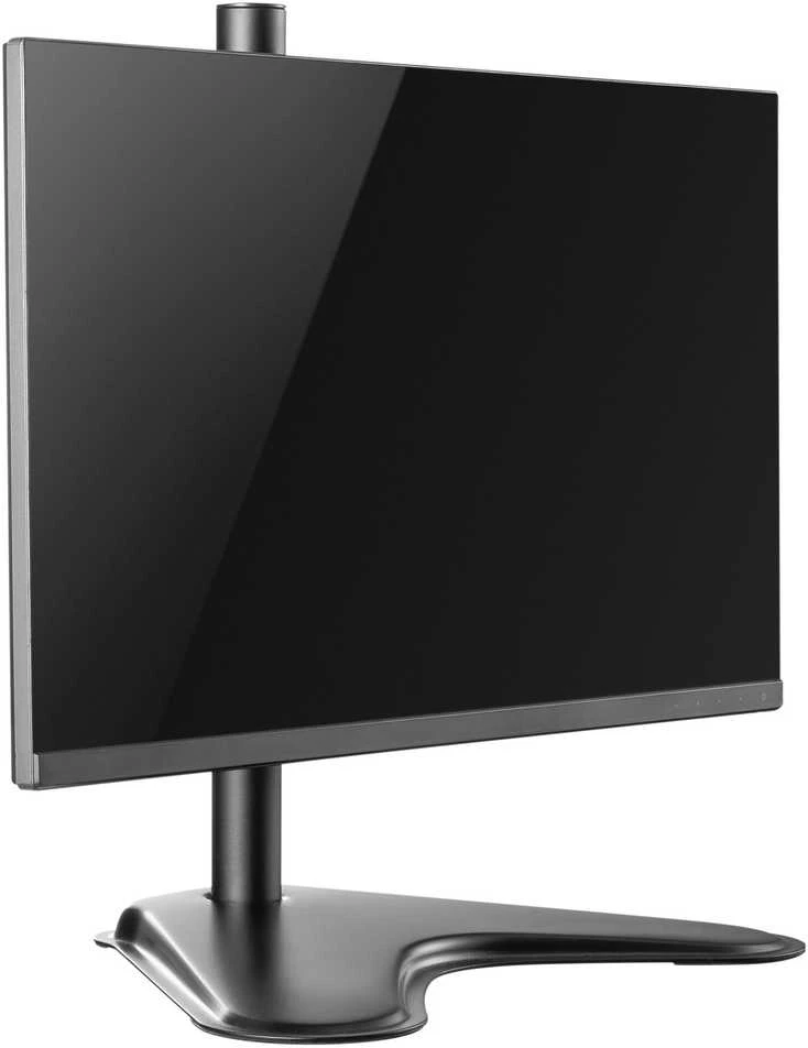 Laikiklis Equip 13"-32" pasukamas monitoriaus stalo stovas, 75 x 75 mm, 100 x 100 mm, -45 - 45°, -90 - 90°, aliuminis, plastikas, juodas