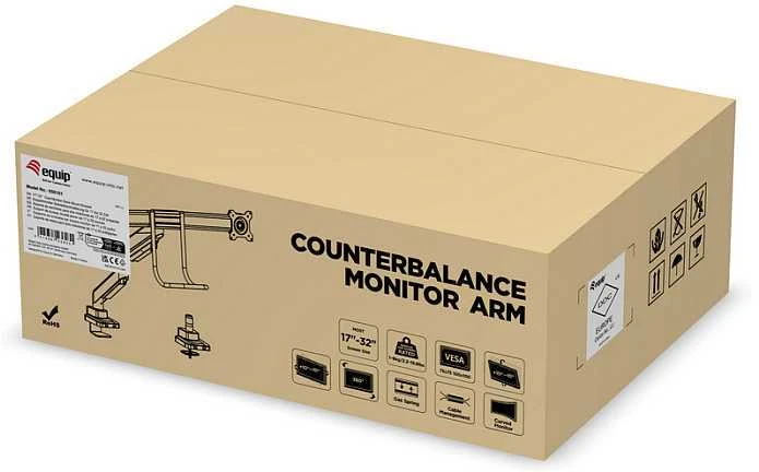 Equip 650161 monitoriaus laikiklis arba stovas 81,3 cm (32″) Stalas Juoda