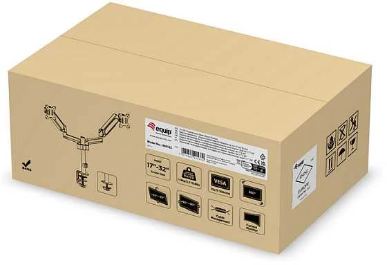 Equip 650133 monitoriaus laikiklis arba stovas 81,3 cm (32″) Stalas Juoda