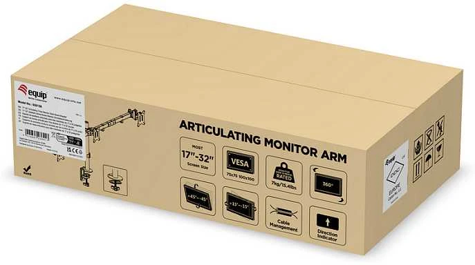 Equip 650158 monitoriaus laikiklis arba stovas 81,3 cm (32″) Stalas Juoda