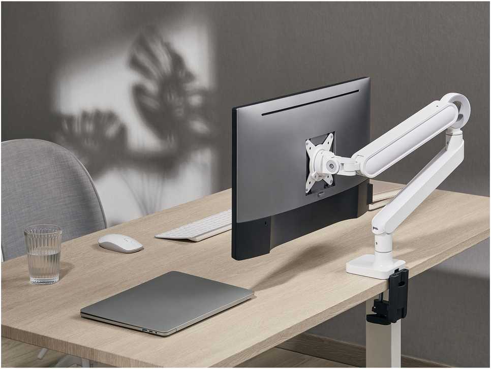 Equip 650185 monitoriaus laikiklis arba stovas 88,9 cm (35″) Stalas Balta