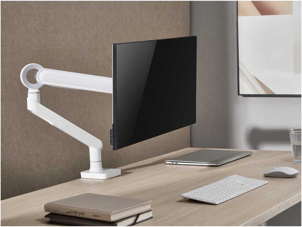 Equip 650185 monitoriaus laikiklis arba stovas 88,9 cm (35″) Stalas Balta
