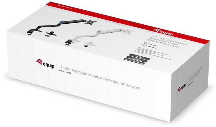 Equip 650185 monitoriaus laikiklis arba stovas 88,9 cm (35″) Stalas Balta