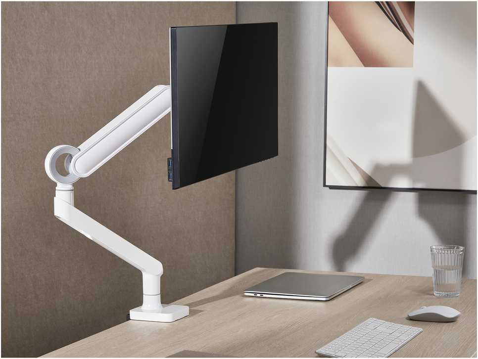 Equip 650185 monitoriaus laikiklis arba stovas 88,9 cm (35″) Stalas Balta