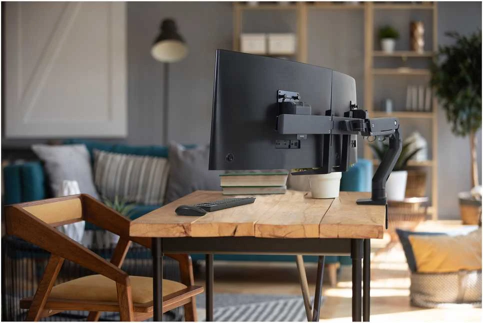 Laikiklis Ergotron HX Desk Dual Monitorius Arm (juoda)