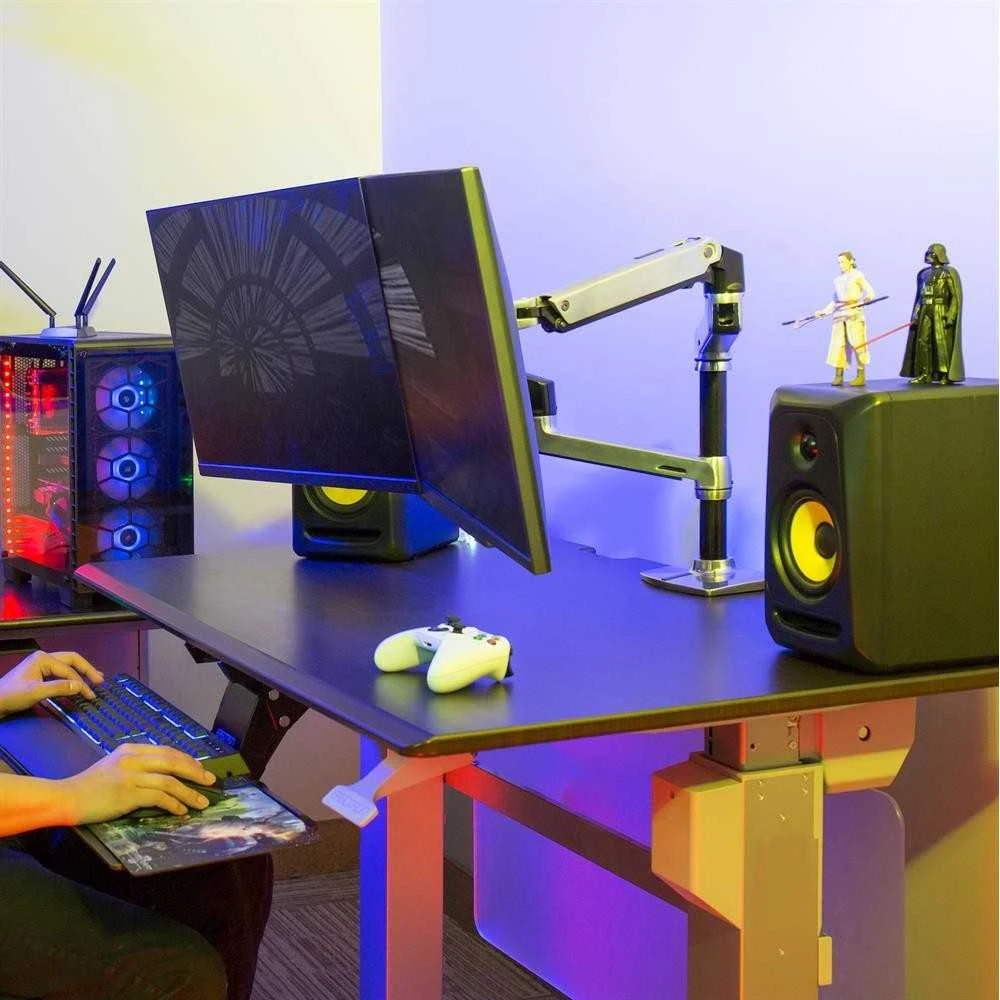 Laikiklis Ergotron - LX Dual Stacking Arm - poliruotas aliuminis