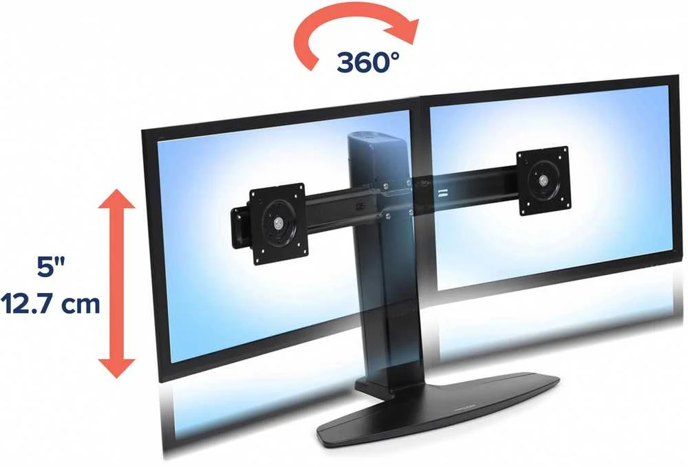 Laikiklis Ergotron Neo-Flex NeoFlex Dual LCD monitorius Lift Stovas (33-396-085) (33396085)