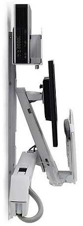 Laikiklis Ergotron Deutschland Ergotron 45-273-216 StyleView® Sėdėjimo-Stand Combo baltas, skirtas LCD iki 61cm 24 colių klaviatūrai maks. 13,2kg