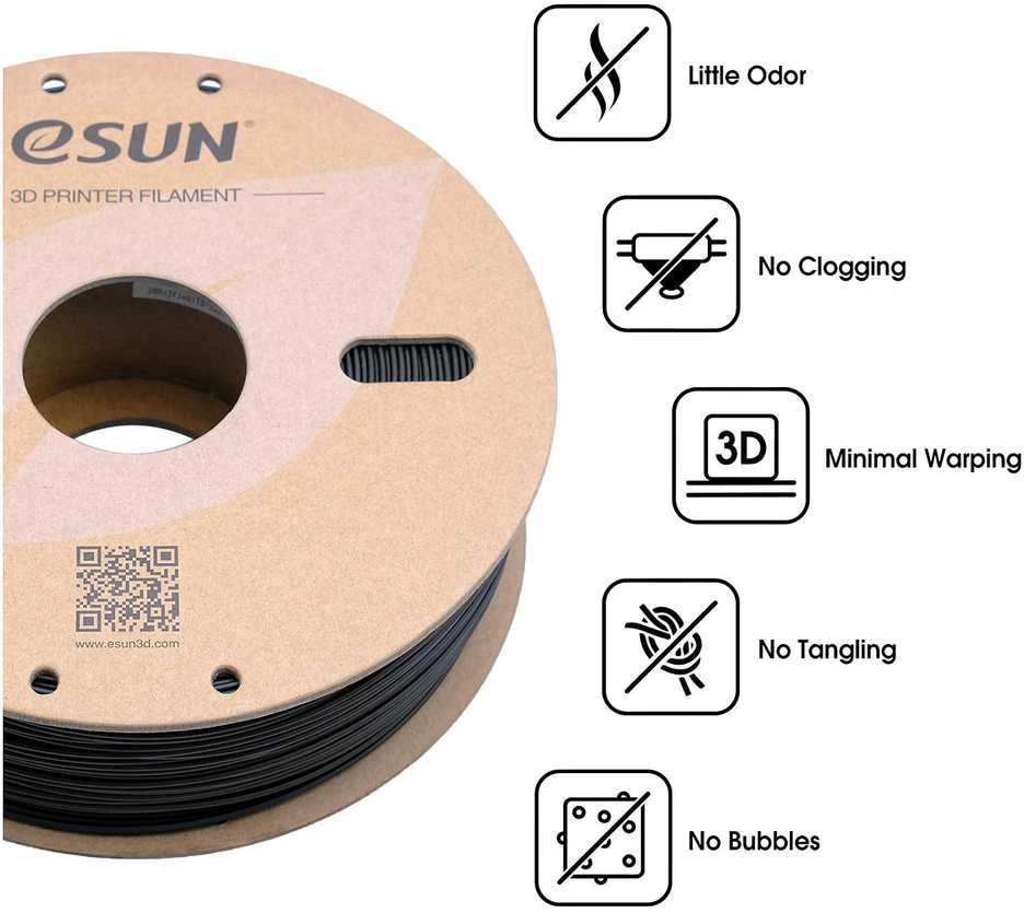 eSun ABS+ 1kg 1.75mm - Raudona