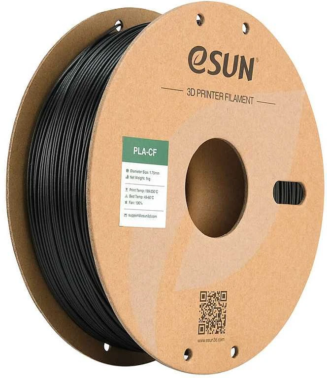 eSun ePLA-CF plastikas 1kg 1.75mm - Juodas